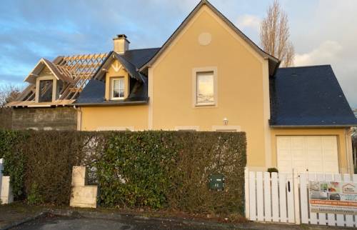 Travaux de charpente de l'agrandissement de maison