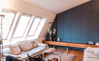 Aménagement d'un salon avec menuiserie sur mesure - Paris 17ème