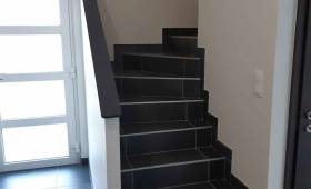 Habillage escalier carrelage à Sierentz