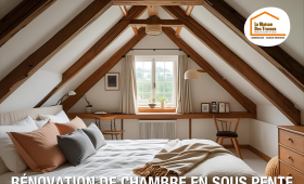 création rangements chambre, rénovation intérieure Haute-Savoie, ambiance apaisante chambre, courtier en travaux Annemasse, idées déco chambre