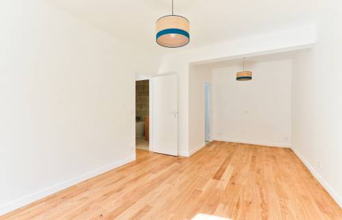 Parquet en bois massif rénové