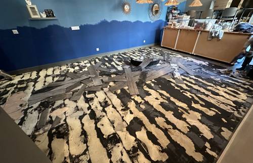 Dépose parquet pvc