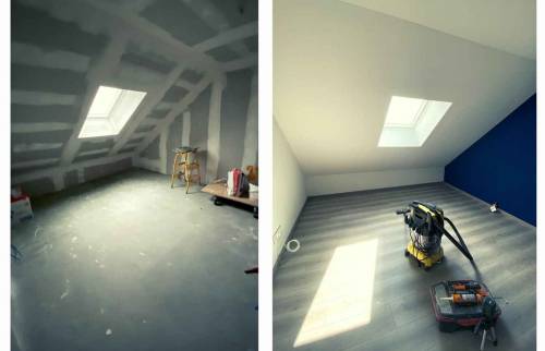 Application de la peinture