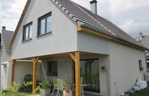 surélévation de maison maçonnnée sur pilotis bois - Cergy-POntoise - 95000 - 