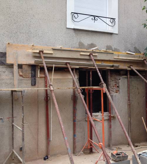  Création d'une baie vitrée salon séjour salle à manger