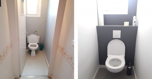 Toilettes AVANT / APRES