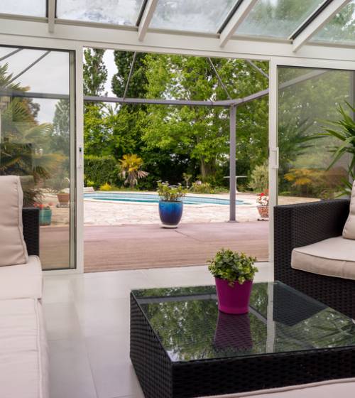 Construction d’une véranda en alu et PVC à Amanvillers (57)