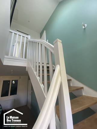 Modernisation d'un escalier en bois Damgan