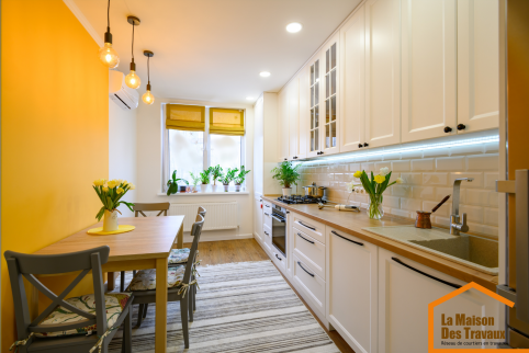 travaux cuisine lumineuse
