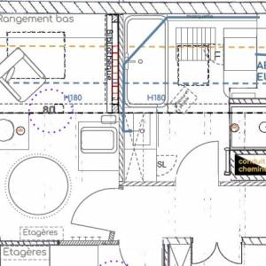Plan de cloisonnement pour salle d’eau et coin buanderie à Strasbourg - Camille Truttmann