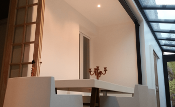 Création d’une annexe avec toit en verre