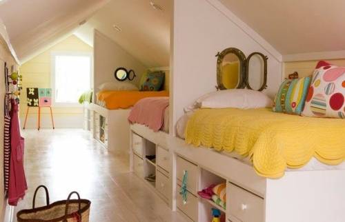 Aménagement chambre d'enfants sous les combles à Nanteuil-lès-Mzaux (77100)