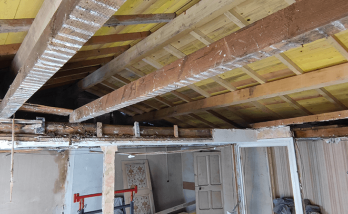 Rénovation d’une maison en cours à Vénérieu (38460)