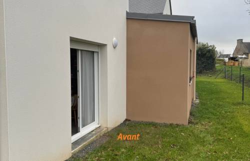 Terrain avant réalisation de la terrasse - avant travaux