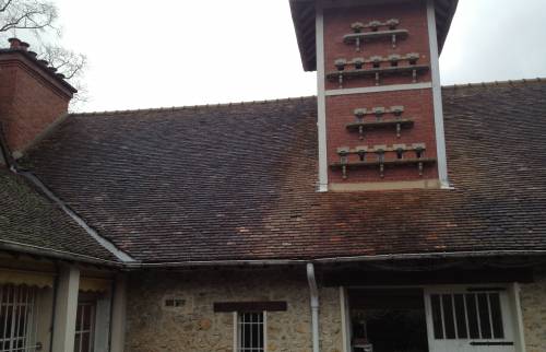 Ancienne couverture avant travaux de réhabilitation près de Crécy-la-Chapelle (77580) 