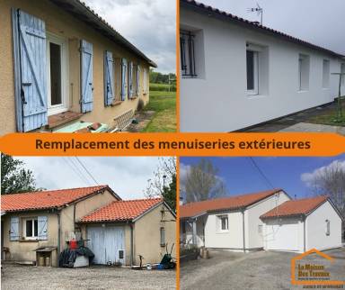 Rénovation de maison avec remplacement des menuiseries extérieures - Caussade 82300