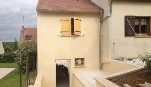 Extension de maison sur demi-niveau