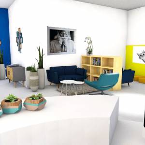 Salle d'attente d'un cabinet médical - Magali Fuchs - Décoratrice - La Maison Des Architectes