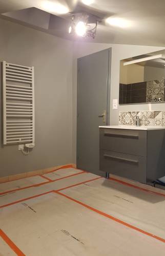 Pendant travaux : Meuble vasque en place - Amiens