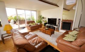 canapé cuir salon séjour parquet massif en chêne