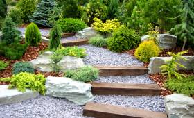 Création escalier de jardin 