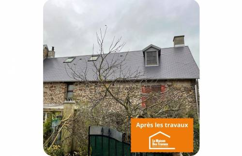 Rénovation totale d'une toiture (avant/après)