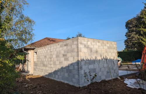 Début d’une extension de 35 m² sur Champier