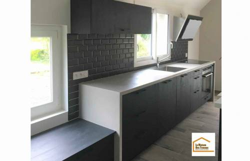 Rénovation complète d'une cuisine à Saint-Jean Des Champs (50320)