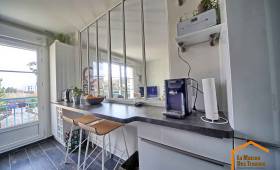 Cuisine et verrière après rénovation (Montgeron 91230)