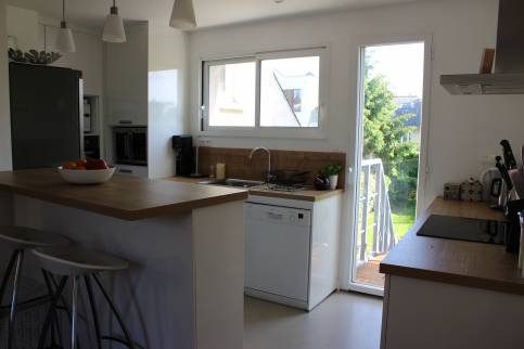 Rénovation de maison avec ouverture de cuisine sur le salon - Les Pavillons-sous-Bois 93