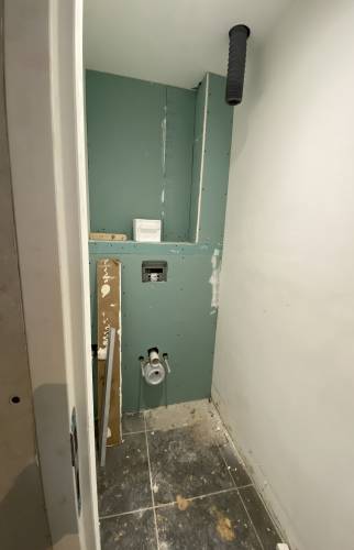 Création d'un wc à l'entrée