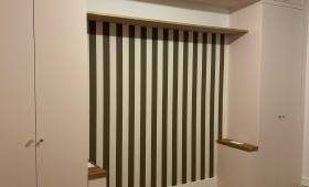  Aménagement de chambre sur mesure avec dressing, rangements et tête de lit intégrés à paris 17