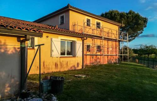 Avant chantier d'isolation thermique par l'extérieure