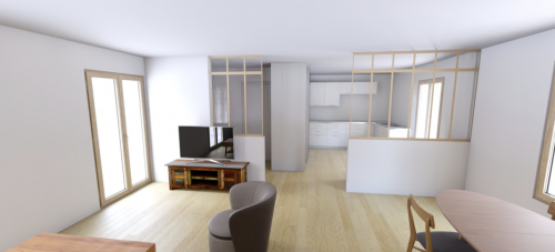 visuel 3D présenté au client avant travaux pour l'aider à se projeter