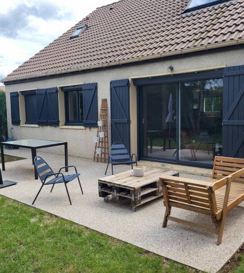 Nouvelle terrasse en béton désactivé - Lésigny 77150