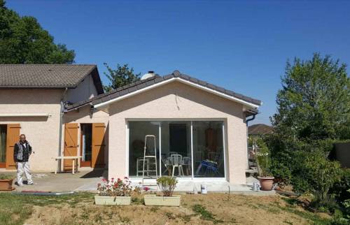 Véranda maçonnée - Lyon - Région Lyonnaise