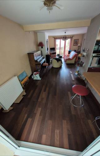 Salon avant rénovation Chartres-de-Bretagne vue 1