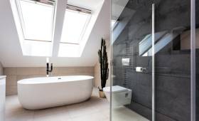 salle de bain sous combles à Poitiers
