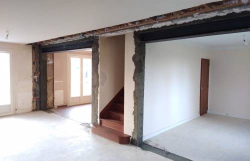 Travaux en cours - Rénovation pièce de vie à Saint-Fiacre-sur-Maine