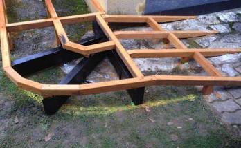 Fondations de la terrasse bois