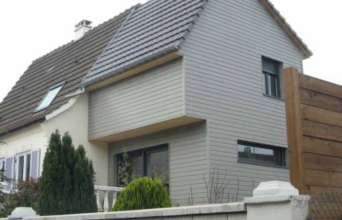 Extension, bardage bois à Saint Louis