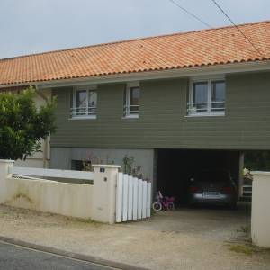 Extension de maison, bardage et PVC