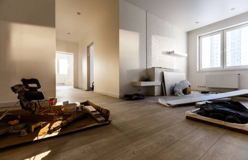 Sol pendant les travaux