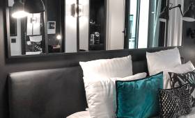 Rénovation d'une chambre avec verrière d'atelier en miroir à Beaumont 