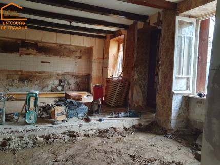 Rénovation énergétique d’une maison à Plouër-sur-Rance en cours de Travaux