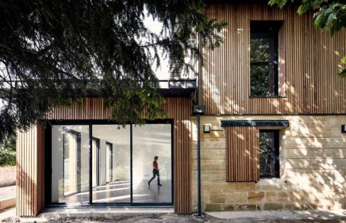 Extension bois volet sur mesure