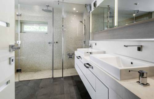 Grande douche à l'Italienne double 