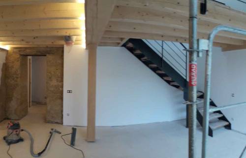 Installation du plancher étage