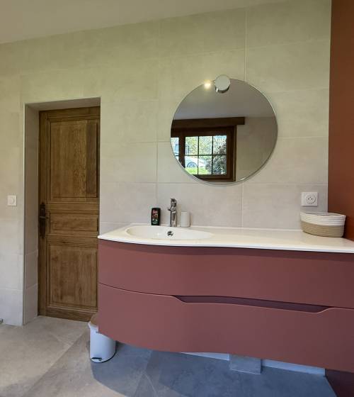 Salle de bain rénovée proche Deauville