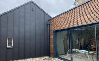 Création d'une extension bardage claire voie - 50660 Tourneville-sur-Mer